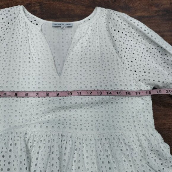 Karina Grimaldi x Revolve Whimsy Cochette Prairie Irina White Eyelet  Dress XS/S - Picture 11 of 14